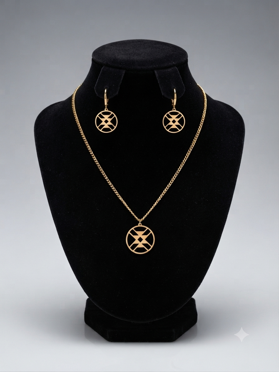 UIRA HOLLOW JEWELLERY SET Uira