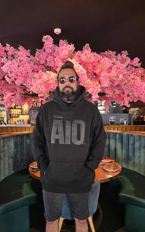 BLACK ADULTS ĀIO HOODIE naturallyaio